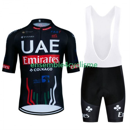 Tenue Maillot + Cuissard à Bretelles Uae Emirates 2024 Black Tenue Maillot + Cuissard à Bretelles Uae Emirates 2024 Black